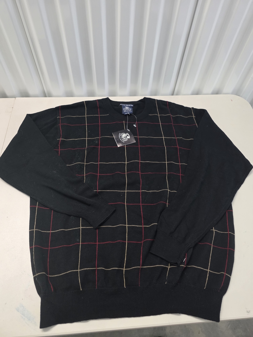 Pebble Beach Prima Cotton Sweater Men's Size XL NWT